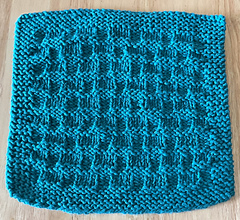 Back of 8 1/2 inch Basketweave Washcloth
Copyright 2025 by Alice Kalush