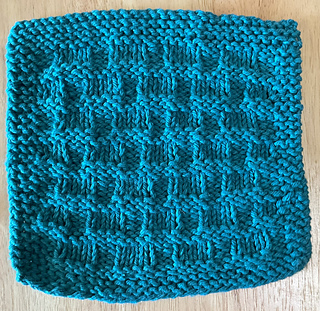 Back of 7 inch Basketweave Washcloth
Copyright 2025 by Alice Kalush