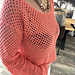 Fishnet shirt Peach pattern 