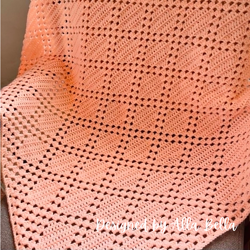 Granny Loves Little Diamonds Blanket