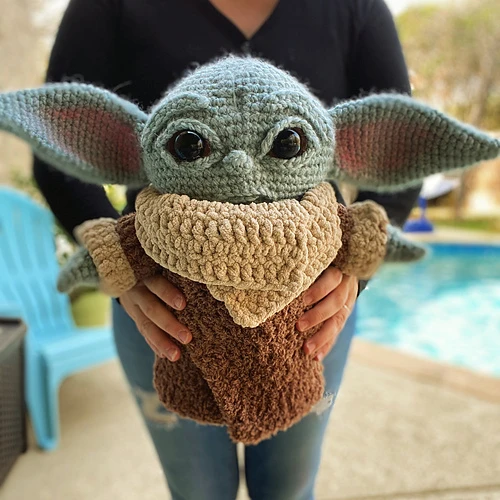The Child Amigurumi Baby Yoda Grogu crochet pattern by Crafty is Cool
