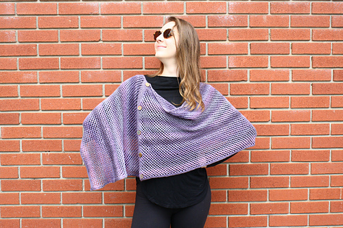 buttoned shawl