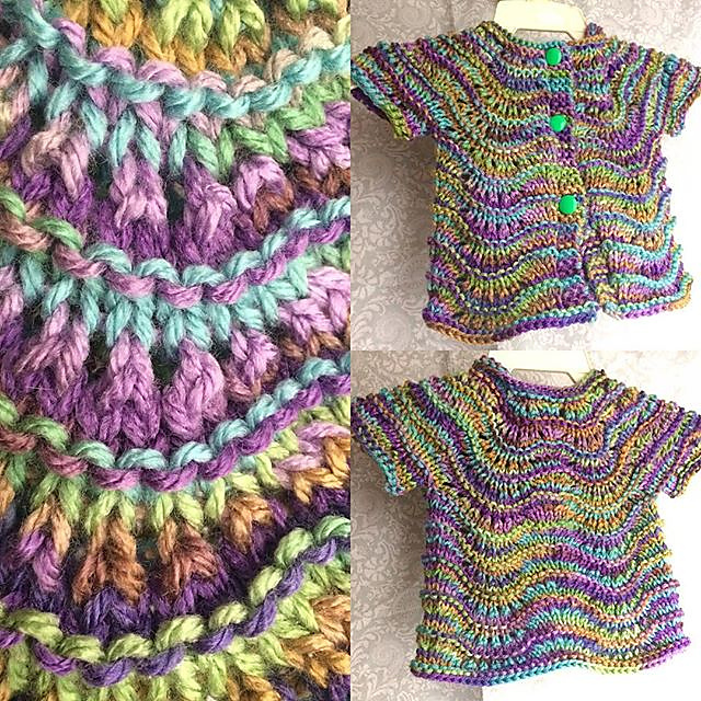 Lily Ripple Infant Cardigan pattern 
