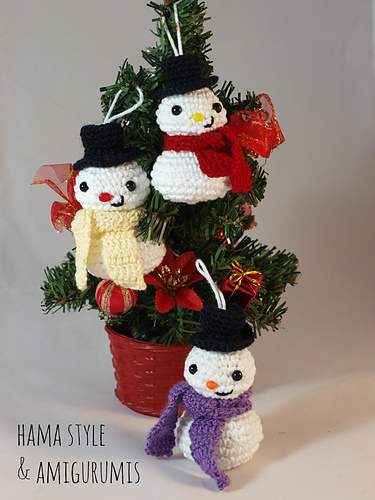 Snowman/ Muñeco de nieve - adorno Navidad photo 2