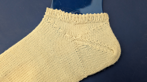 White shows all: try this with a self-striping yarn for some shaping fun.