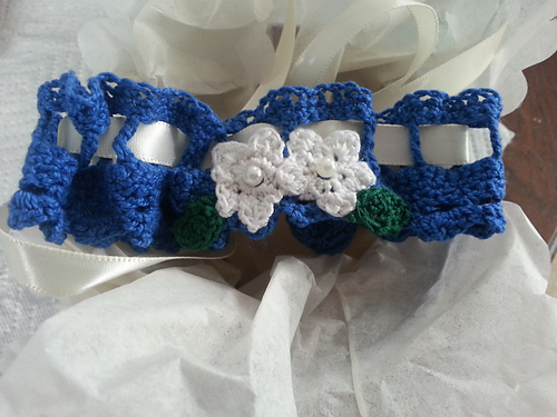 "Something Blue" Bridal Garter photo 1