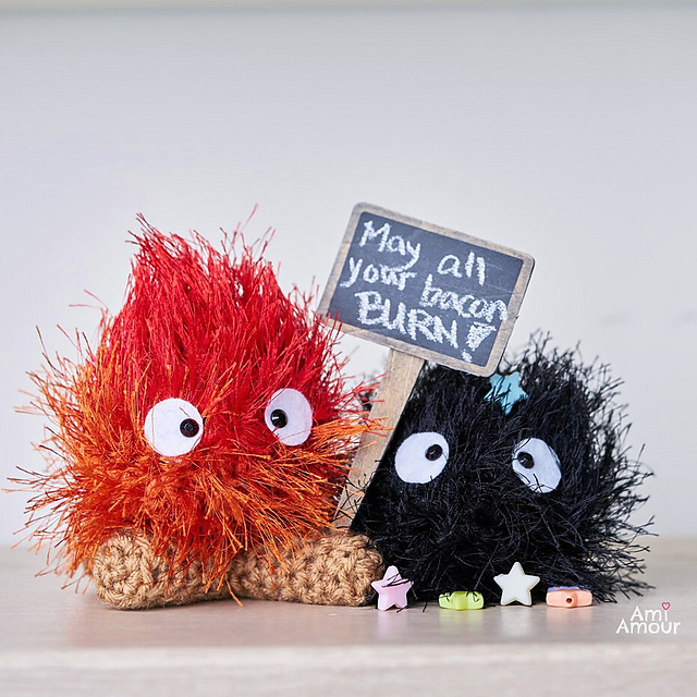 calcifer plush pattern