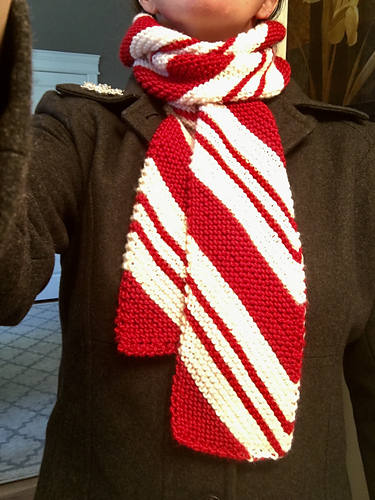 Candy Cane Skjerf - Amy Venditti