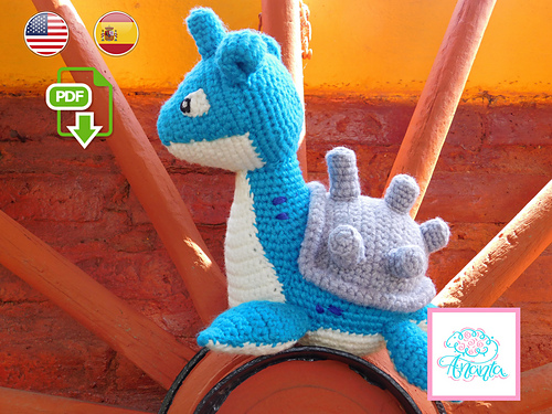 Lapras Pokemon Anime Amigurumi - Ananta Patterns