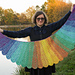 Macaw wings shawl pattern