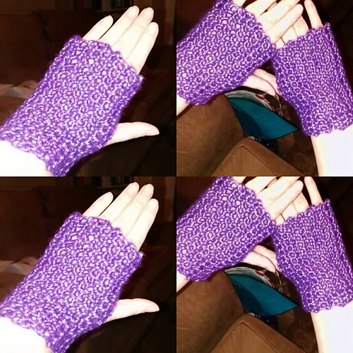 Beginner's Fingerless Mitts photo 3