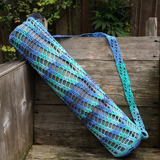 Yoga Mat Tote Bag Spiral Pattern By Ani Rosi
