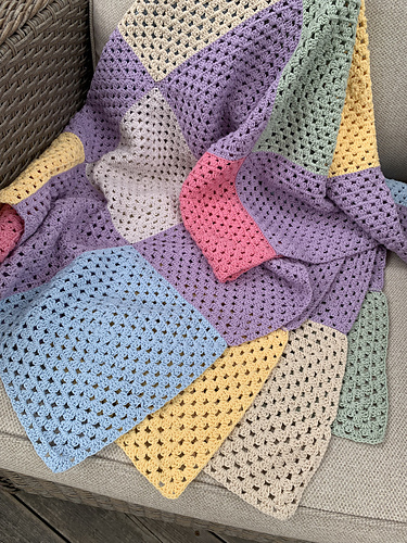 Pastell sommerpledd - Anita Kvilvang