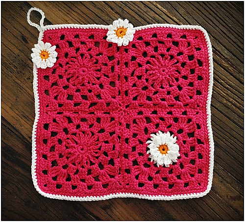Flower washcloth photo 1