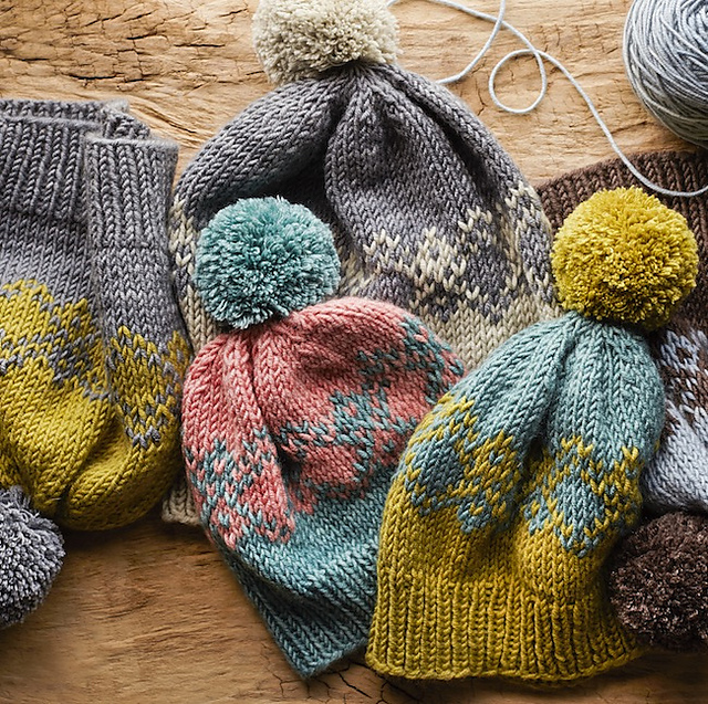 Ravelry: Stranded Diamonds Hat pattern by Thea Colman