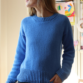 LAST LIGHT Sweater (Heavy Merino 'poppy blue')