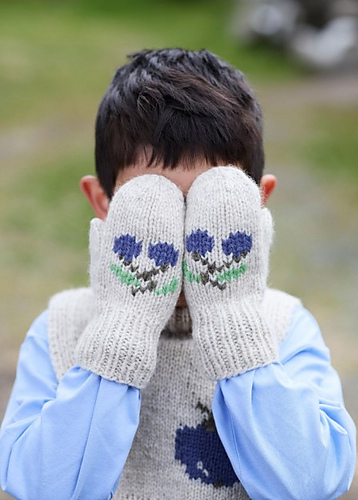 Kirsebærvotter - Rauma Garn