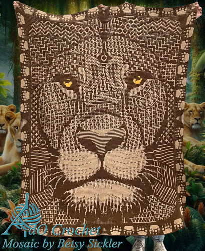 Zen Tangle Lion - 