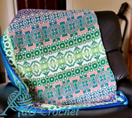 Overlay mosaic crochet 10 repeats