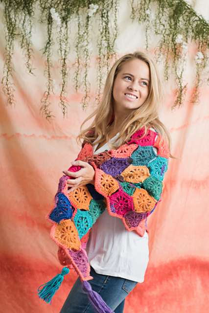 Foliage in the Woods Wrap: Zinnia Version