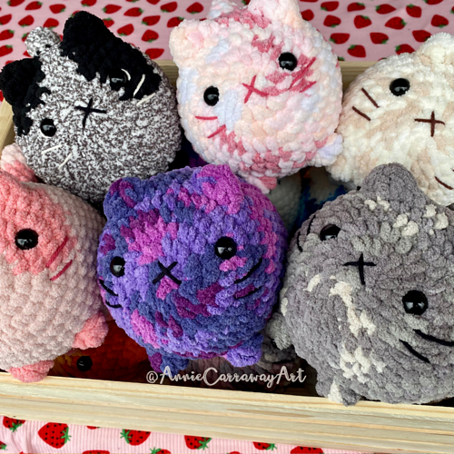 Cute Cat Plushies - Handmade by Annie