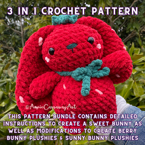 Sweet Bunny Plushies - Handmade by Annie