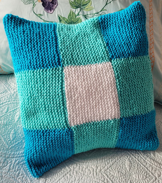 Granny square cushion cover