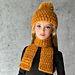 Tangerine Fire Toque and Scarf pattern 