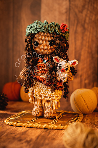Moana Amigurumi Dukke - Aracnene Crochet