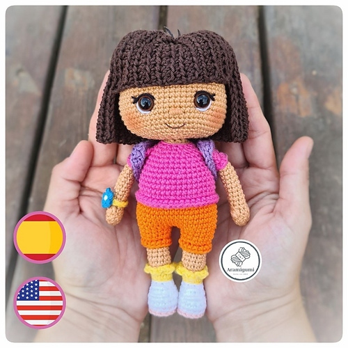 Ravelry: Dora Explorer and friends pattern by Mayte Puerto