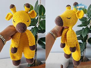 Safari Giraffe Ragdoll Crochet Pattern by Crafting Happiness