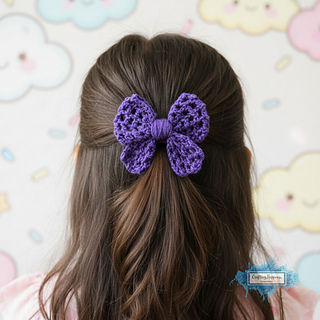 Crochet One Piece Bow Pattern (4 designs) - Crafting Happiness No Sew Pattern