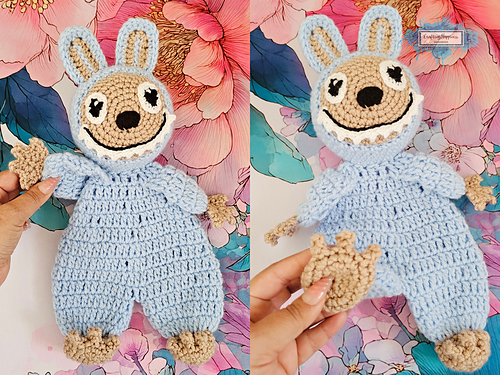 Beaded Rag Labubu Ravelry: Labubu Rag Doll pattern by Crafting Happiness
