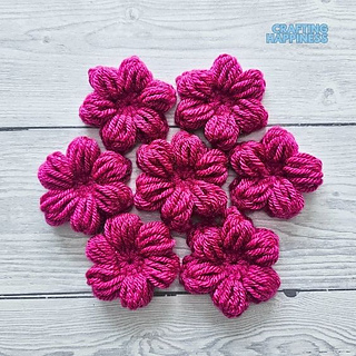 Crochet Puff Flowers Free Tutorial And Pattern By Crafting Happiness