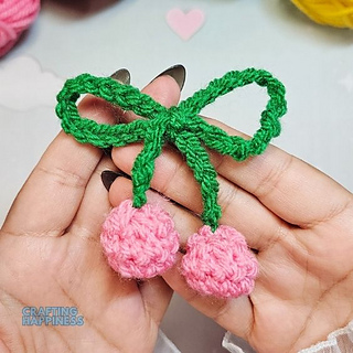 Amigurumi Cherry Bow Free Crochet Pattern And Tutorial By Crafting Happiness