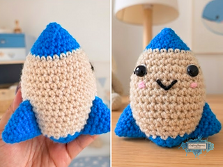 Amigurumi Cute Rocket Plushie Crochet Pattern By Crafting Happiness