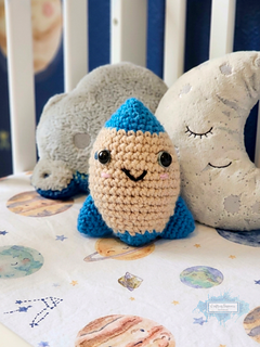Amigurumi Cute Rocket Plushie Crochet Pattern By Crafting Happiness