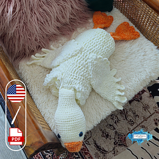 3in1 Farm Goose Baby Blanket Crochet Pattern By Crafting Happiness