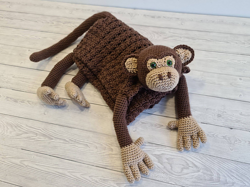 Ravelry: 3in1 Jungle Monkey Baby Blanket pattern by Crafting Happiness