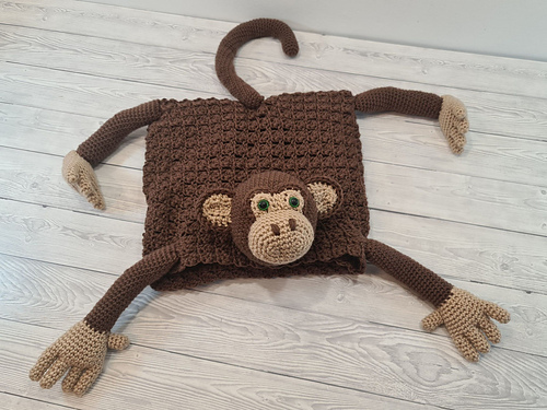 Ravelry: 3in1 Jungle Monkey Baby Blanket pattern by Crafting Happiness