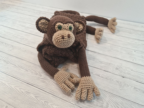 Ravelry: 3in1 Jungle Monkey Baby Blanket pattern by Crafting Happiness