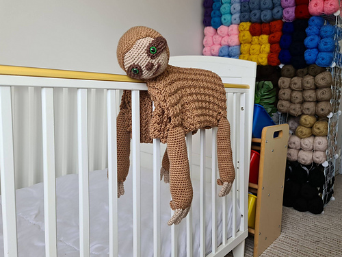 Ravelry: 3in1 Jungle Sloth Baby Blanket pattern by Crafting Happiness