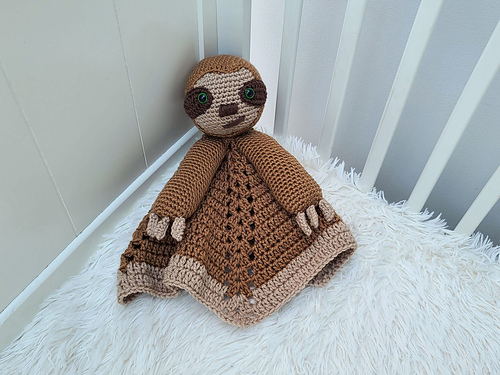 Ravelry: Smooch The Sloth Baby Lovey pattern by Crafting Happiness