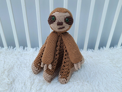Ravelry: Smooch The Sloth Baby Lovey pattern by Crafting Happiness