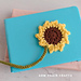 Crochet Sunflower Bookmark pattern 