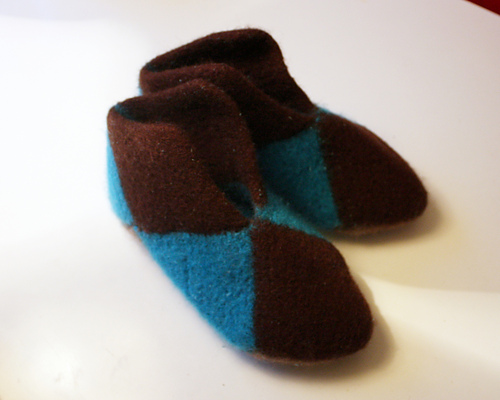 Tovede tøfler av lapper - Artic