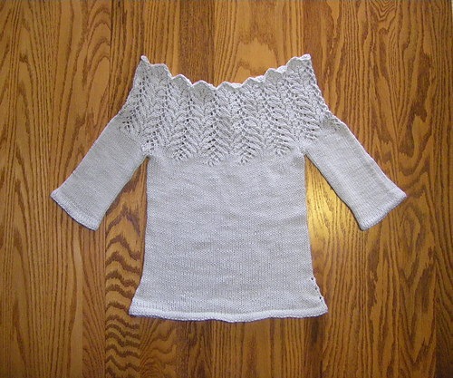 Lace Cowl Neck Pullover Revised photo 3