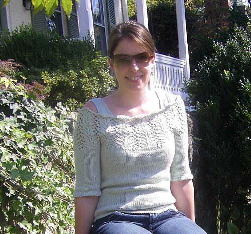 Lace Cowl Neck Pullover Revised photo 1
