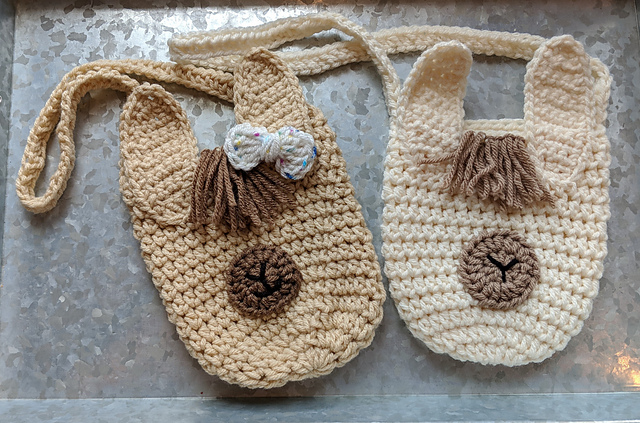 crochet llama purse