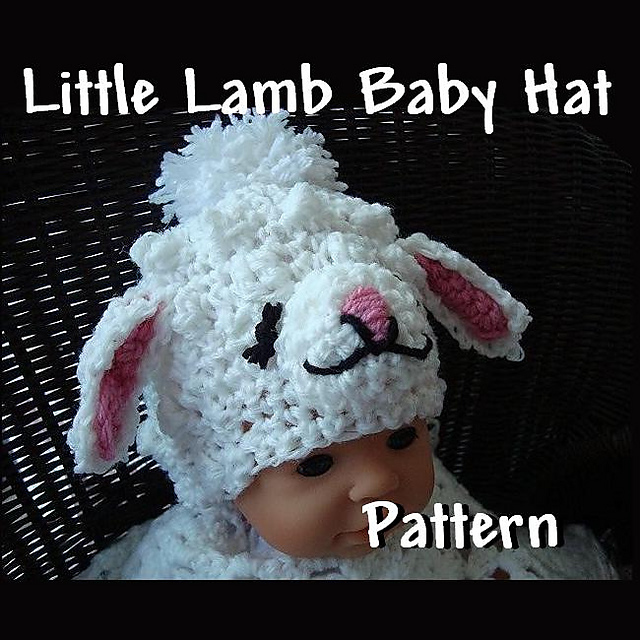 Ravelry Little Lamb Hat Pattern Crochet Hat Pattern pattern by Ashton